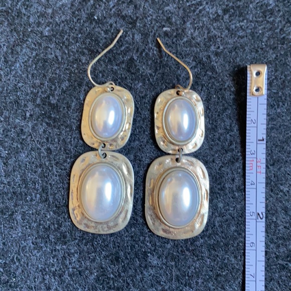 Pearl dangle earrings - Picture 4 of 5